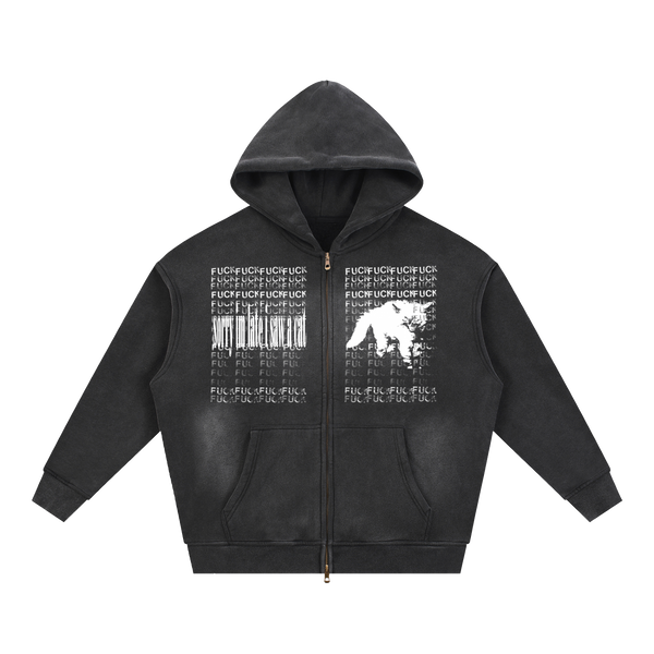 SILISAC Two-way Zipper Fleece Hoodie