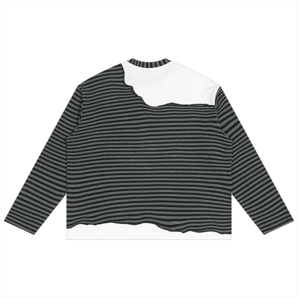 NTLBNIM Striped Panel  Long Sleeve Tee